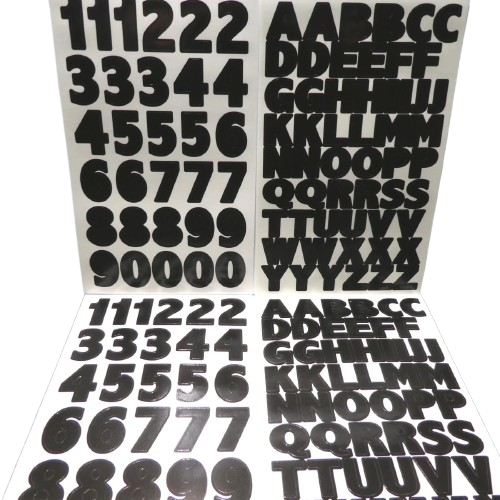 stickers alphabet noir