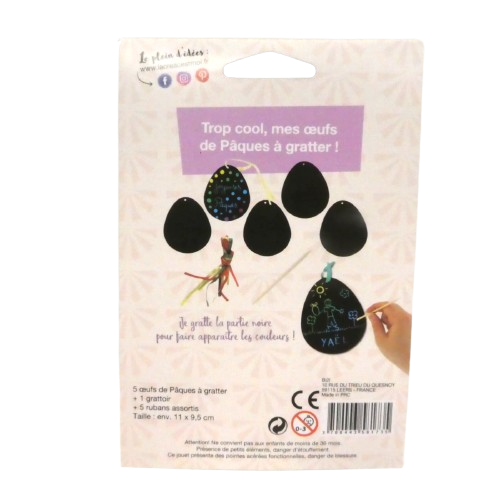 carte à gratter oeufs