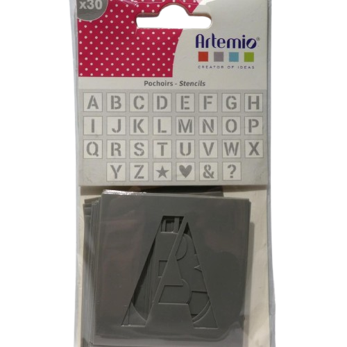 pochoir alphabet artemio
