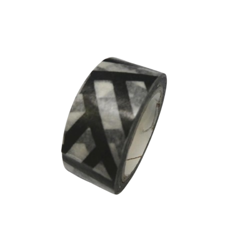 washi tape rayé noir