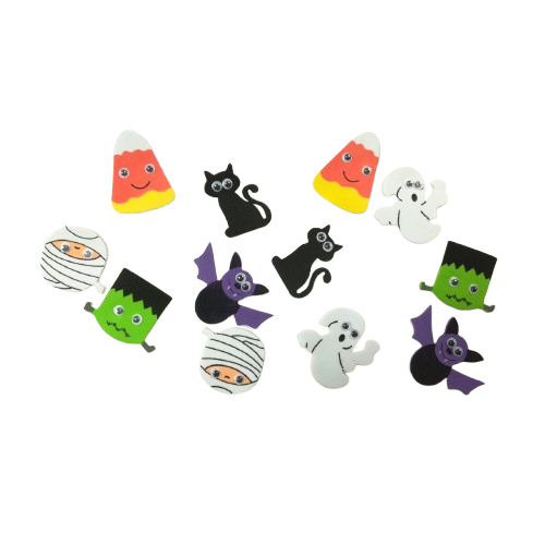 stickers mousse monstres dhalloween