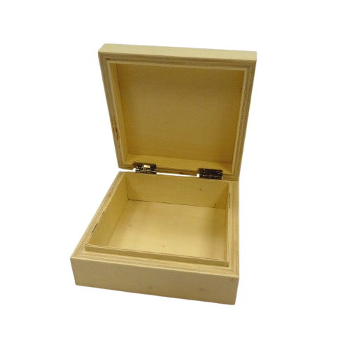 boite carré en bois