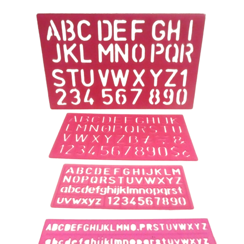 pochoirs gabarit alphabet rico design