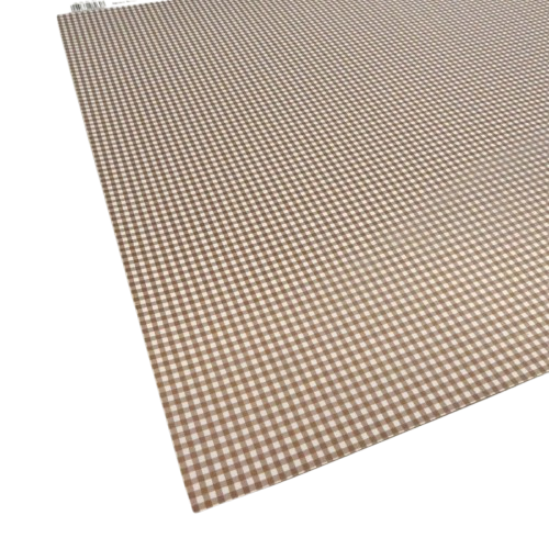 feuille scrapbooking vichy marron