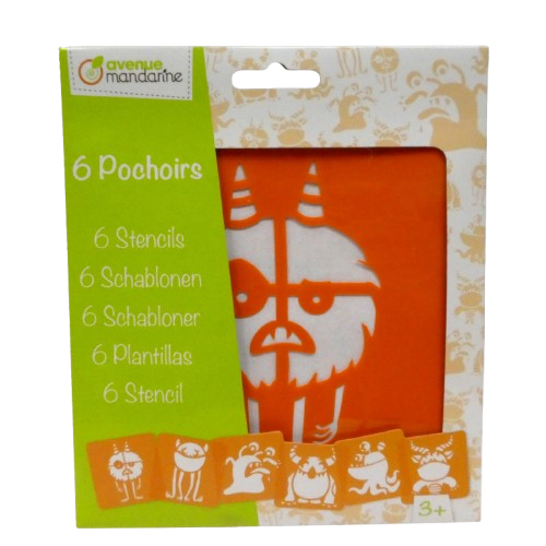 pochoirs monstres avenue mandarine