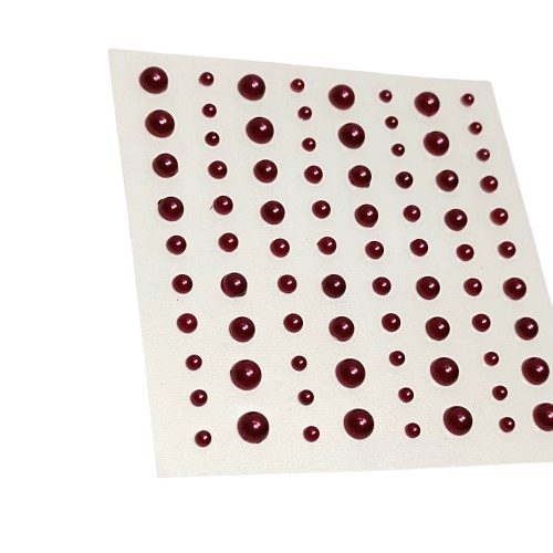 perles autocollante bordeaux artemio