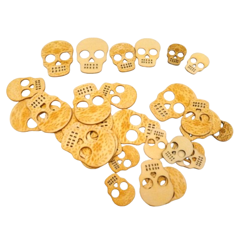 tete de mort en bois artemio