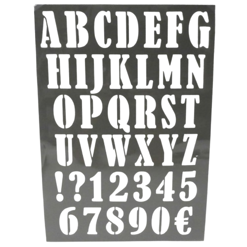 pochoir alphabet artemio