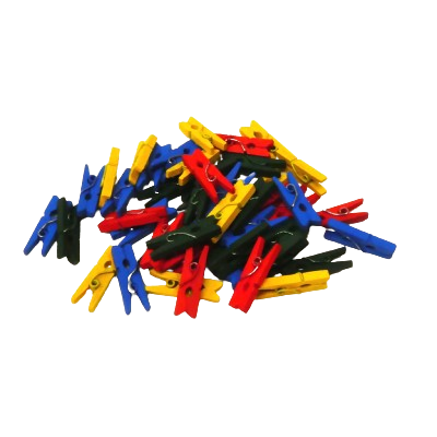 pinces colorées bois