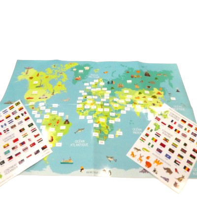 poster et gommettes atlas