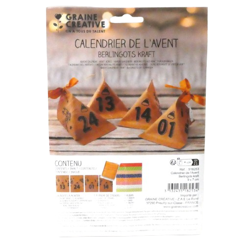 Calendrier de lavent berlingot graine creative