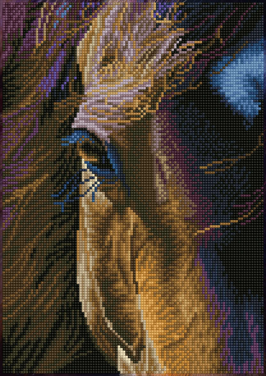 broderie diamant éléphant