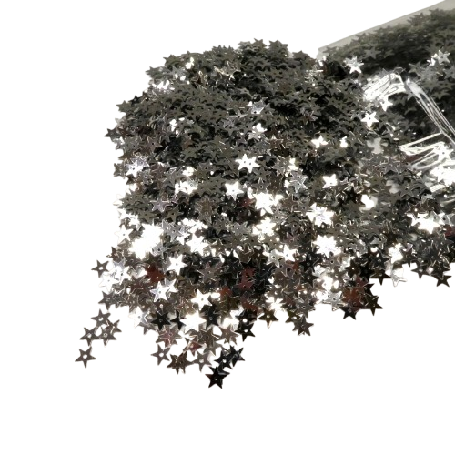 sequins étoiles argentées