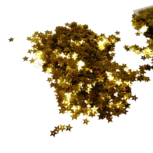 sequins étoiles dorées