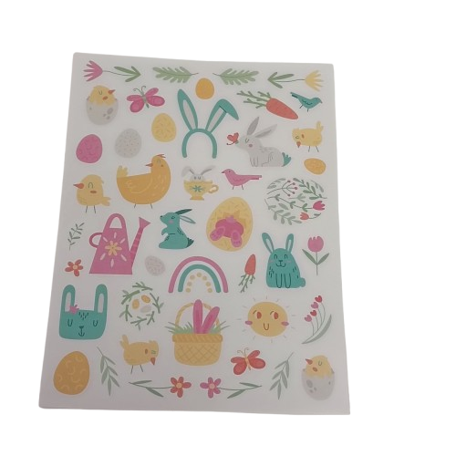 gommettes de pâques pastels kit creation