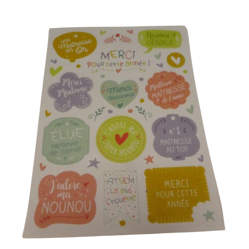 gommettes super maitresse kit creation