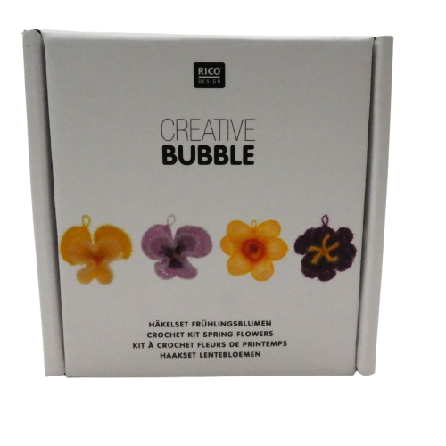 kit fleurs laine bubble rico design
