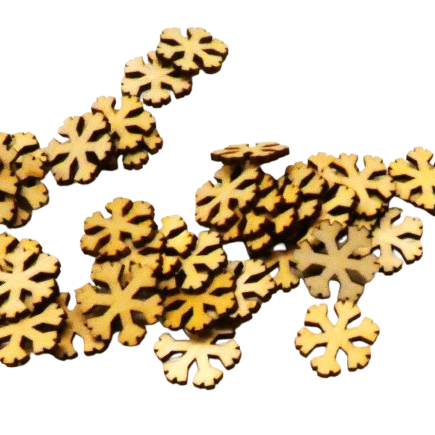 flocons en bois kit creation