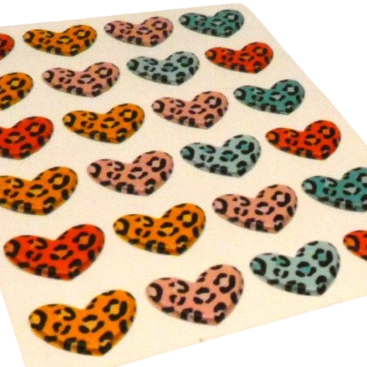 stickers coeur léopard kit creation