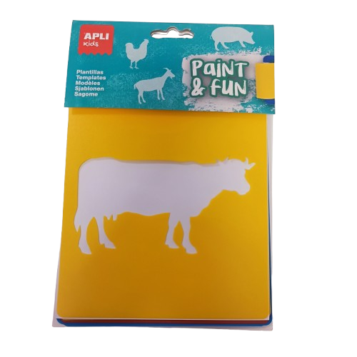 pochoirs animaux de la ferme apli