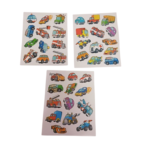 gommettes enfants voiture et camions