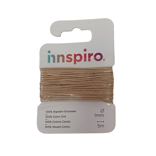 coton ciré innspiro beige 1 mm