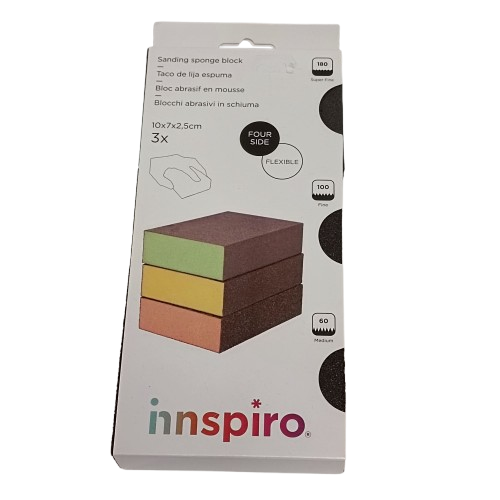 blocs abrasifs en mousse innspiro