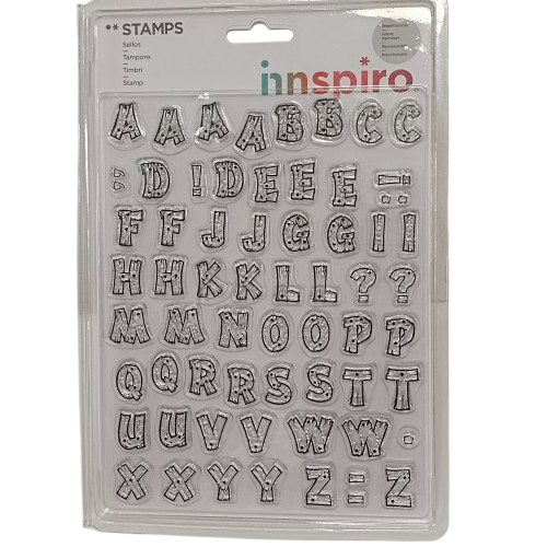 tampons alphabet effet bois innspiro