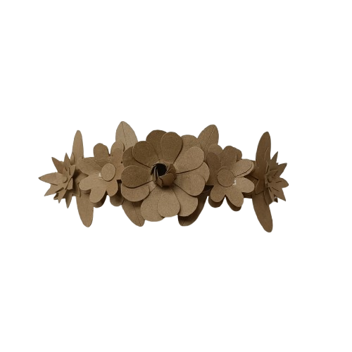 couronne de fleurs decopatch