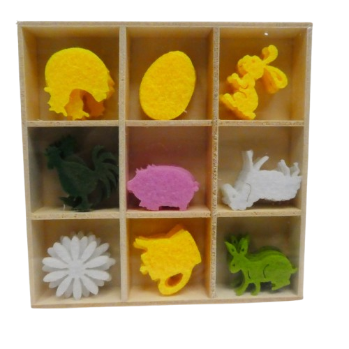 forme en feutrine de pâques
