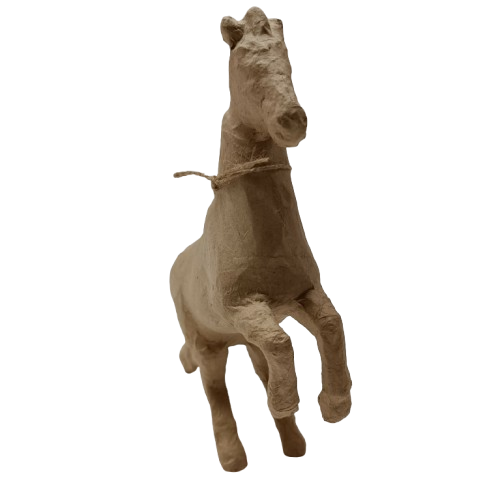 cheval papier mâché decopatch