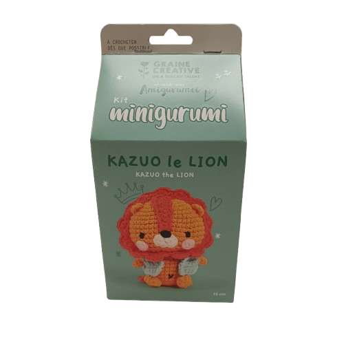 kit crochet lion graine creative