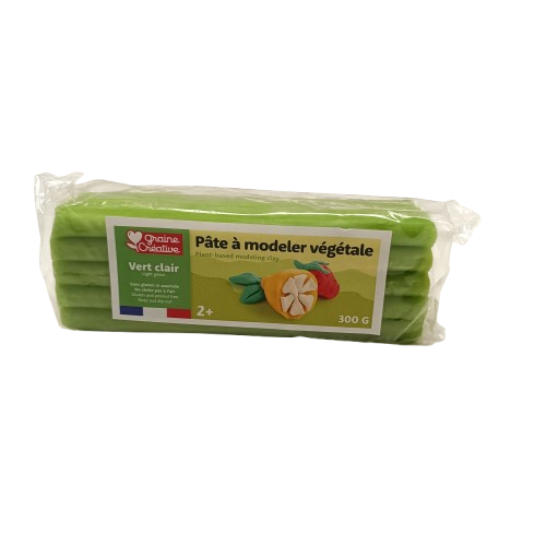 pâte à modeler végétale graine creative vert clair