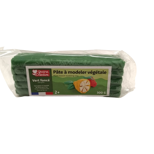 pâte à modeler végétale graine creative vert foncé