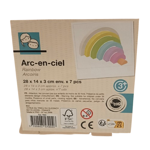 arc en ciel en bois