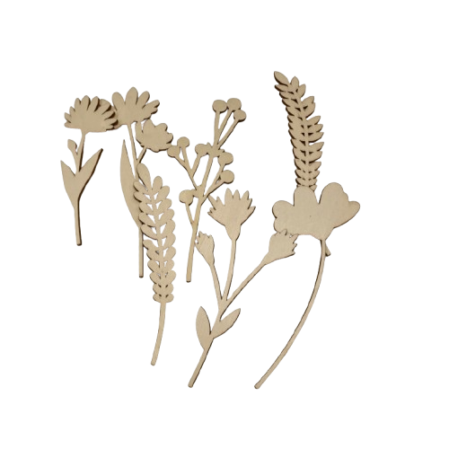 petites fleurs en bois (2)