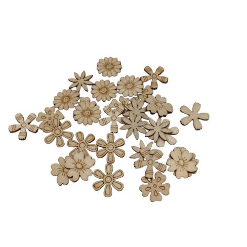 fleurs en bois kit creation