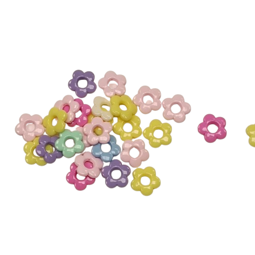 perles fleurs pastels kit creation