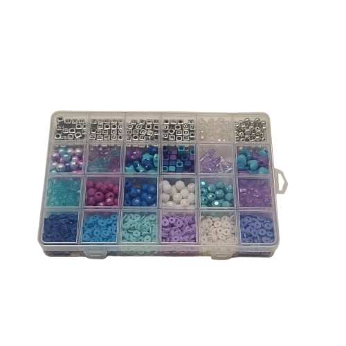 kit perles bleues