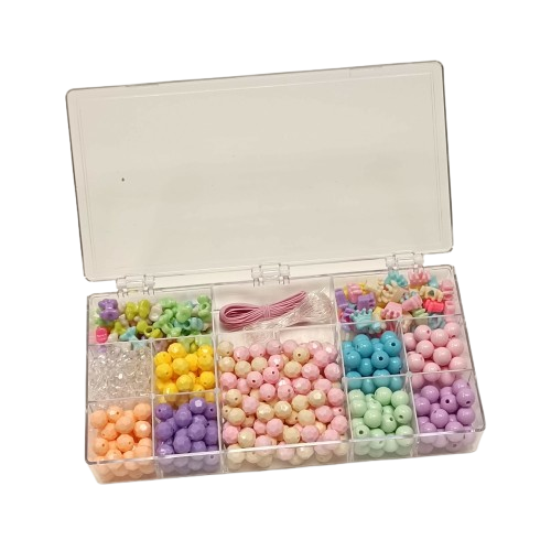 boîte perles pastels kit creation