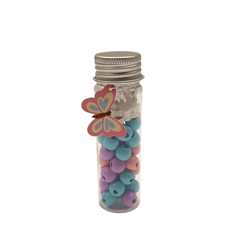 tube en perles bois papillon kit creation