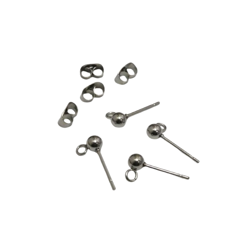 clous doreilles billes en acier inoxydable