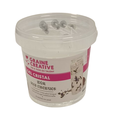 cire bougie crystal graine creative