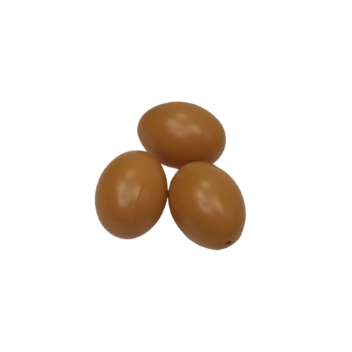 oeufs plastique beige