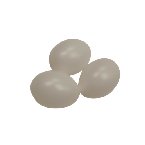 oeufs plastique blanc