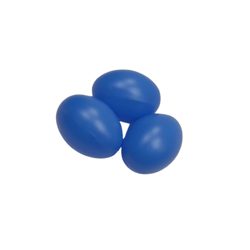 oeufs plastique bleu