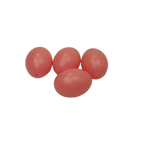 oeufs plastique rose