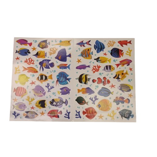 gommettes poissons réalistes