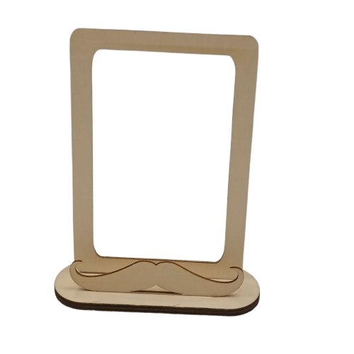 cadre photo moustache en bois kit creation