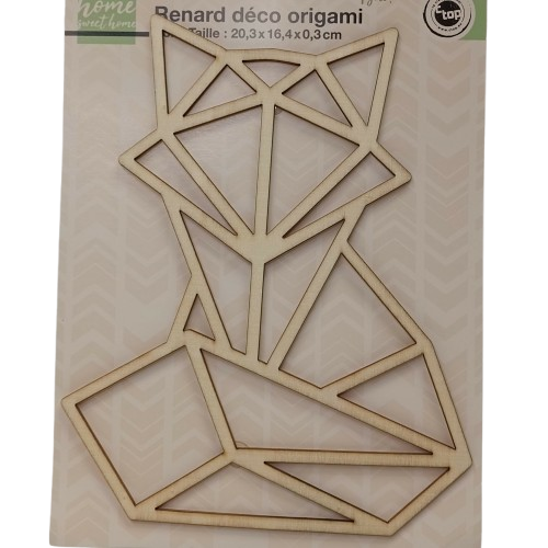 renard origami décoration